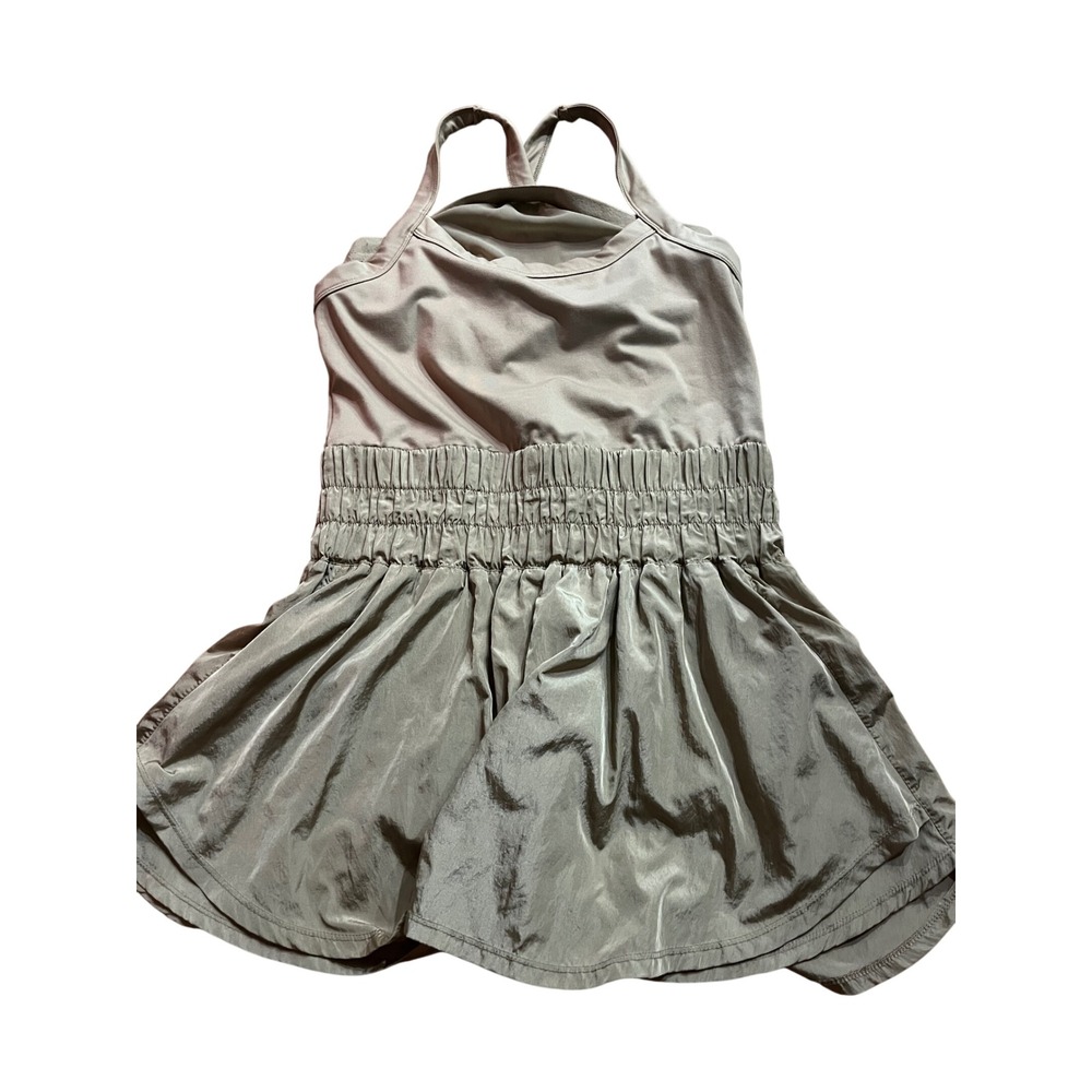 Free People Movement Hot Shot Onesie Taupe Tan Activewear Romper XL